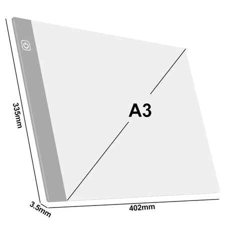 New A3/A4/A5 Three Level Dimmable Led Light Pad Drawing Board Pad Tracing Light Box Eye Protection Easier for Diamond Painting