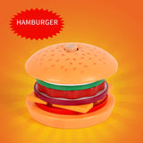 Montessori Toy For Kids,Wooden Hamburger Sandwich French Fries Sorting Stacking Toys, Preschool Learning Pretend Play Food Toy