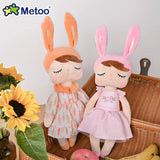 Metoo Dolls Kids Toys Pastoral Angela Cute Stuffed Animals Rabbit Plush Toys For Girls Baby Christmas Birthday Gift