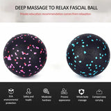 1/2/4PCS Fitness Ball Double Lacrosse Massage Ball Set Mobility Peanut Ball for Self-Myofascial Release Deep Tissue Yoga Gym