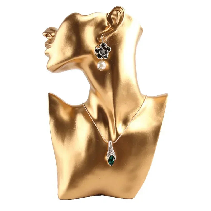 Resin Jewelry Pendant Necklace Mannequin Display Bust for Earring Holder Display Window Display Rack