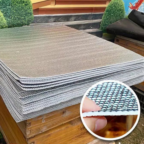 8PCS Beehive Reflective Film Heat Insulation Cover Coating Sunscreen Rainproof Thicken Cooling Sunshade Beekeeping Tool Supplies