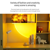 LED Table Lamp for Study Eye Protection USB Touch Dimming Reading Light Flashlight Bedroom Bedside Decor Photo Sunset Desk Lamps