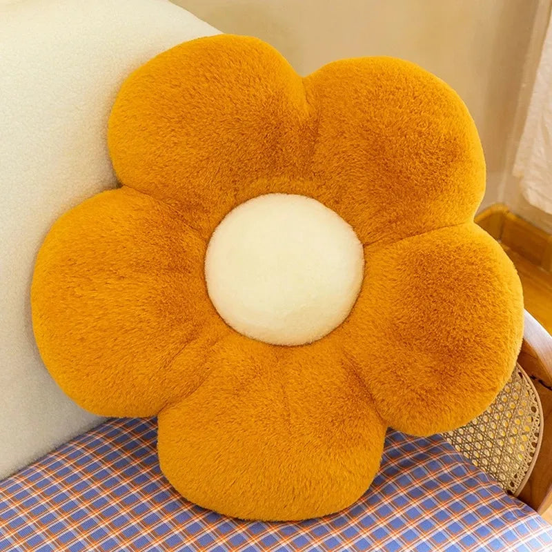 35cm Stuffed Daisy Flower Seat Cushion Sunflower Shape Kids Girl Bedroom Seat Pillow Office Room Decor Sofa Cushions Plush Toys