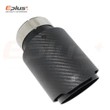 Car Matte Carbon Fibre Exhaust System Muffler Pipe Tip Straight Universal Black Stainless Mufflers Decorations For Akrapovic