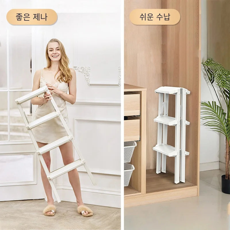 Multifunctional High Stools Kitchen Aluminum Alloy Herringbone Ladder Indoor Folding Step Stool Stable Load-bearing Ladder Stool