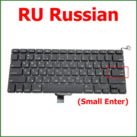 New Replacement Keyboard For Macbook Pro 13" A1278 Keyboard UK US RU DE PT CH SE HU NO DK KR Layout 2009 2010 2011 2012 Year