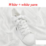 1 Pair Silk Shoe Laces Satin Ribbon Flat Shoelaces Girls Casual Canvas Shoes Double-sided Weaving White Shoe Lace Accessories