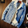 Winter Fleece Denim Jacket Men's Thickened Warm Sherpa Denim Jacket