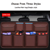 PU Leather Car Rear Seat Back Storage Bag High Quality Car Trunk Organizer Auto Stowing Tidying Interior Accessories Universal