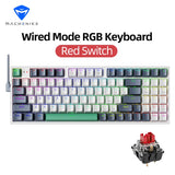 Machenike K500 Mechanical Keyboard Gaming Keyboard Wired Keyboard Hot Swappable 94 Keys RGB Light Mac Windows