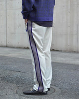 New style  Purple Stripe Needles Sweatpants Men Women White Embroidered Butterfly Awge Needles Drawstring Track Pants