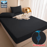 100% Waterproof Mattress Covers Protector Adjustable Non-slip Bed Fitted Sheet with Elastic Bands for Queen King 90/180/160x200