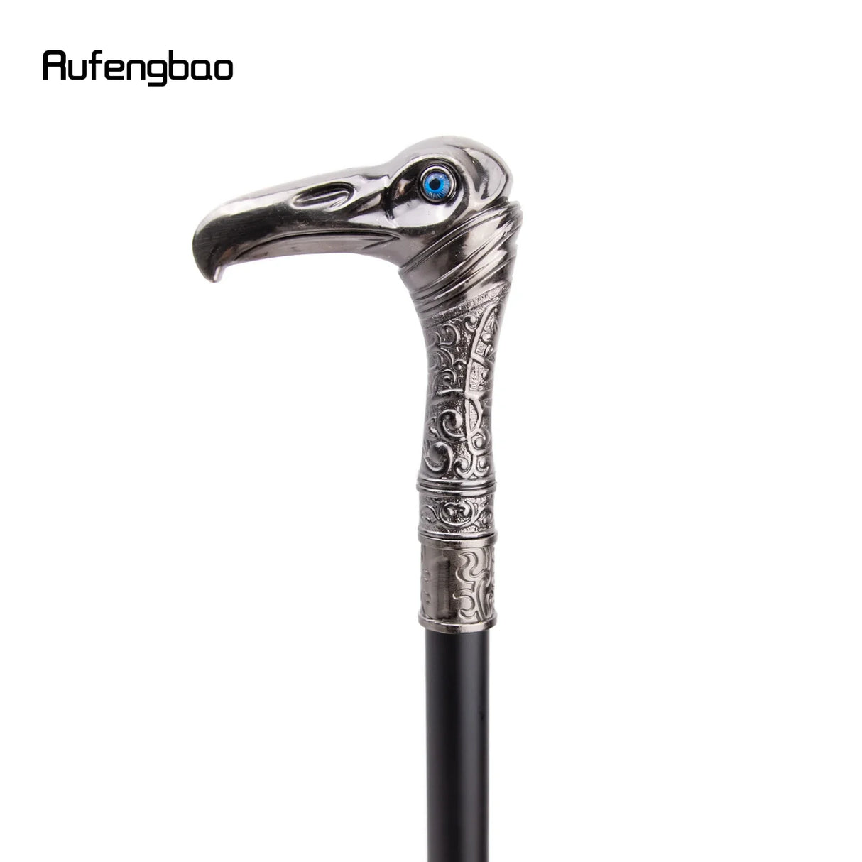 Eagle Head Luxury Small Diameter Tube Walking Stick with Hidden Plate Self Defense Fashion Cane Plate Cosplay Crosier Stick 93cm