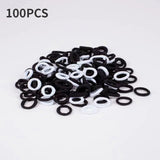 100Pcs/Lot Sweet Hair Band Girls Hair Ties Bows Elastic Rubber Band Flower Small Ball Scrunchies Baby Kids Hair Accessories Gift