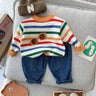 2023 Flower Knit Sweaters Autumn Winter Children's Kids Baby Girls Clothes Thicken Pullover Kids Long Sleeve Sweater