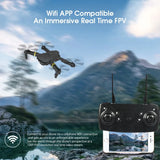 Mini RC Drone With Camera HD Wifi Fpv Photography Foldable Quadcopter Fixed Height Professional Drones E58 Gifts Toys for boys