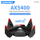 AX5400 Wifi 6 Wireless Adapter with high gain antennas high power USB3.0 Wifi Dongle 802.11ax 2.4G/5G/6Ghz Wireless Network Card