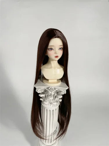 BJD wig soft silk material simulation ancient style long hair split blank factory spot quick hair