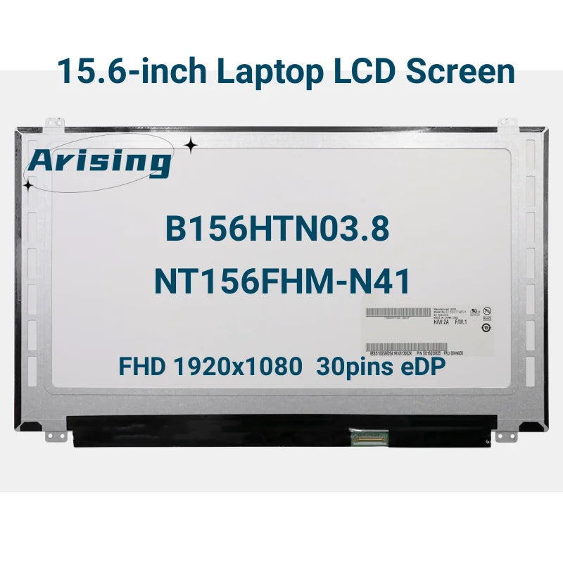 15.6-inch Laptop LCD Screen NT156FHM-N41 N31 N156HGE-EAB HB156FH1-301 401 B156HTN03.8 6 Display Panel FHD1920x1080 30pin