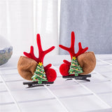 2pcs Pack Cute Reindeer Ears Hair Clip Classic Christmas Festive Women Kids Barrettes Party Cosplay Hair Accessories For Girls