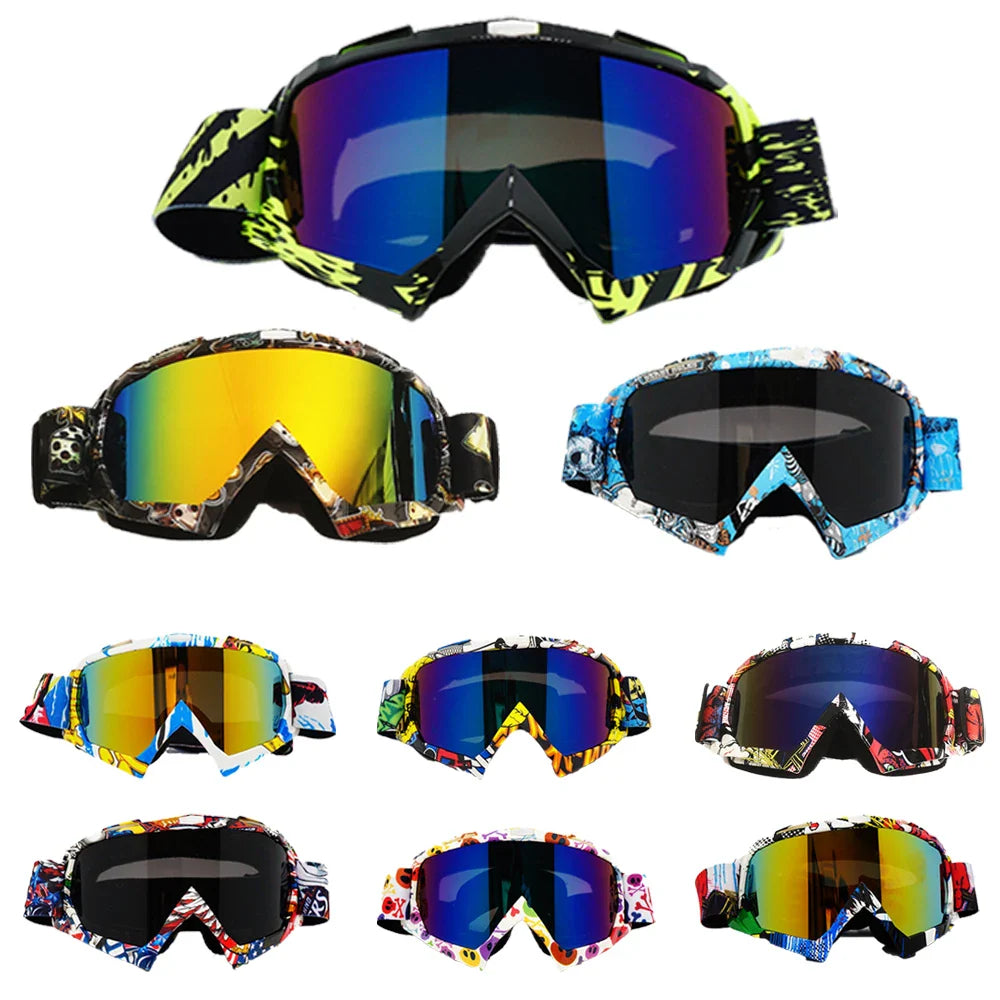 Newest Motorcycle Goggles for Men Retro Motocross Riding Sunglasses Safety Protective Bike Goggles Driving Glasses