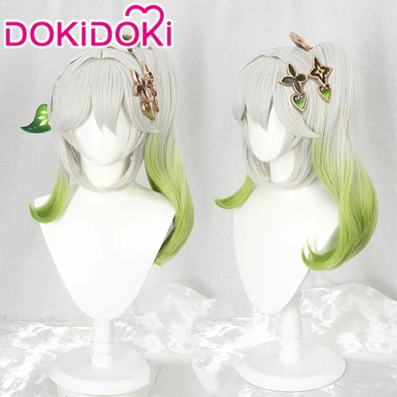 IN STOCK Nahida Wig Game Genshin Impact Cosplay Wig DokiDoki Christmas Nahida Kusanali Cosplay White Dyeing Dendro Sumeru