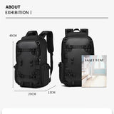 Ozuko New Men's Helmet Skateboard Outdoor Sports Backpack 15.6 Inch Laptop Multifunction Waterproof Travel Bag For Man