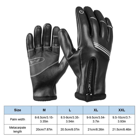 Universal Full Finger Touch Screen Waterproof Bike Gloves Thermal Warm Motor Winter Bike Riding Gloves for Winter Soft Cozy Dirt