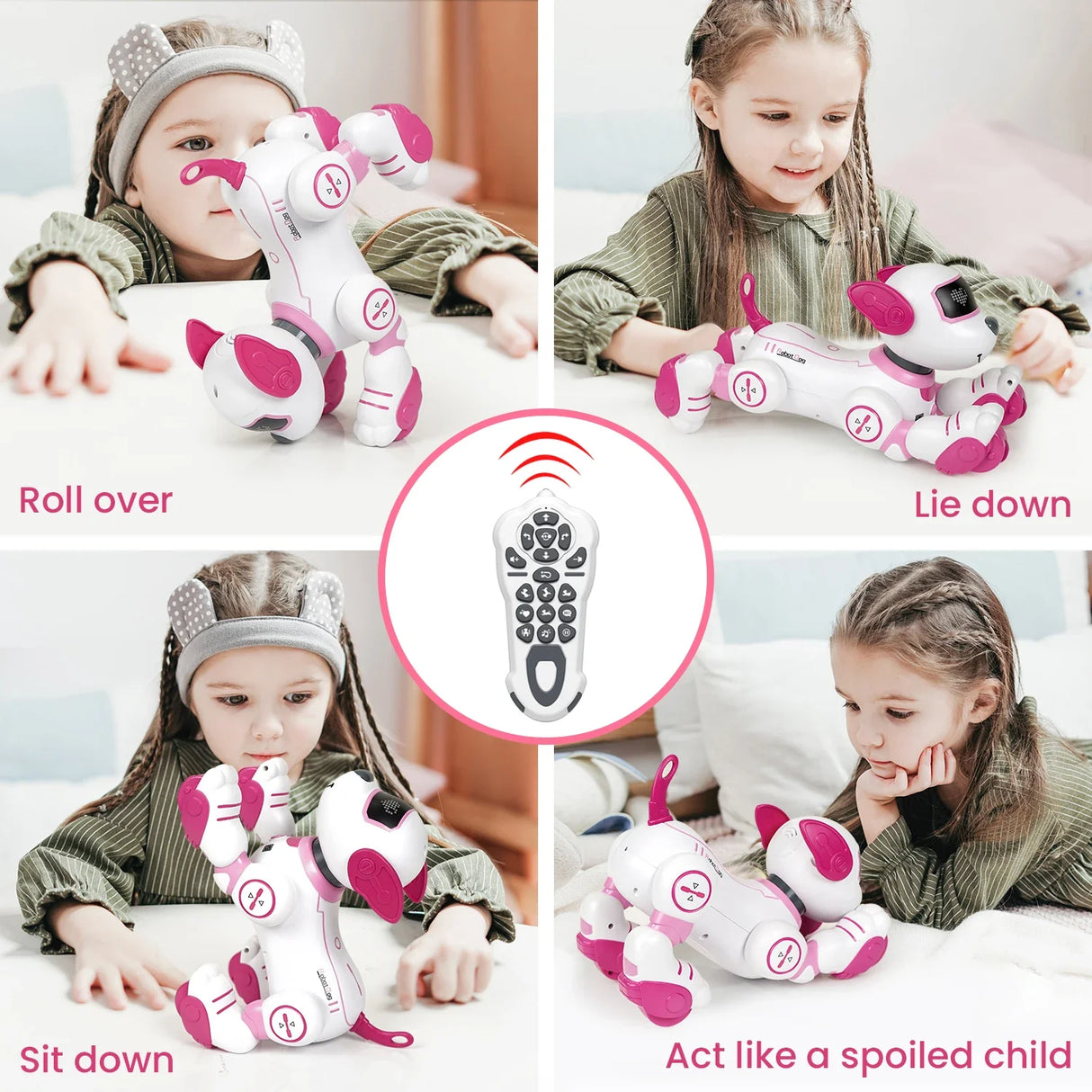 RC Robot Electronic Dog Programmable Intelligent Interactive Stunt Robot Dog Singing Dancing Walking Pet Dog Toy Children's Toys