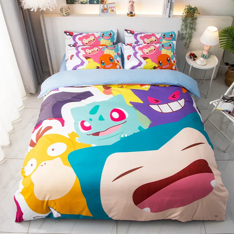 Keeppley Pokemon Animation Derivatives Bedding Sets Australia /Europe/USA Full Queen King Size Quilt Duvet Cover