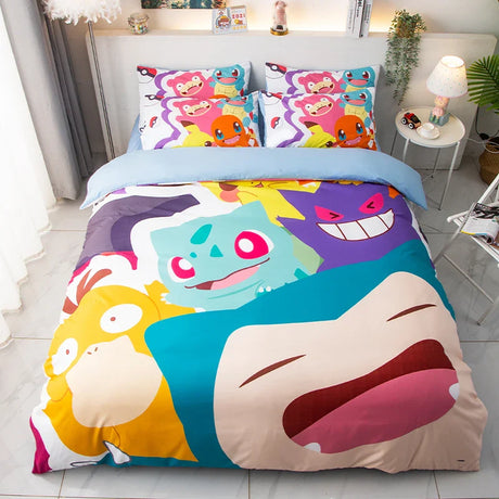 Keeppley Pokemon Animation Derivatives Bedding Sets Australia /Europe/USA Full Queen King Size Quilt Duvet Cover