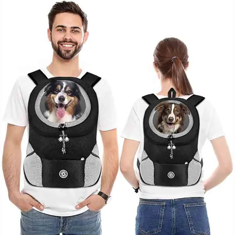 Dog Carrier Backpack Pet Dog Carrier Front Pack Breathable Head Out Travel Bag for Traveling Hiking Camping for Small Medium Dog