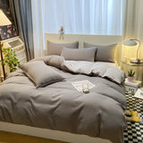 Gray Home Textile Comforter 100% Cotton Duvet Cover Set Bedding Sheet Quilt Cover Pillowcase Soft Breathable Bedspread Bed Linen