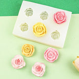 DIY Rose Silicone Mold 3D Flower Shape Cake Decoration Baking Molds Handmade Candle Soap Epoxy Resin Mould Gifts Making Tools