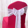 10/50/100pcs Satin Chair Sashes Wedding Chair Bow Knot Ribbon Tie For Party Hotel Event Banquet Birthday Decoration