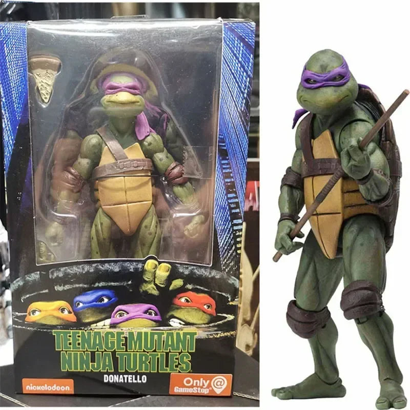 Neca Ninja Turtle Anime Figure Tmnt Action Figure 1990 Film Version Limited Edition Children Toys Room Ornament Birthday Gift