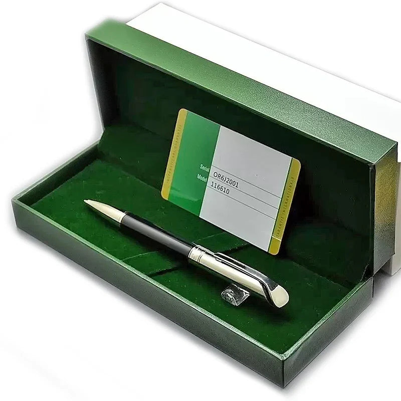 MBS Luxury Christmas Gift Ballpoint Pen Metal Grid Stationery Office School Supplies Writing Smooth With Box Pack