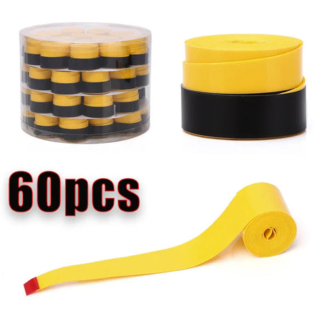 60pcs Smooth Badminton Tennis Overgrips Antislip Fishing Rod Suck Sweat Band Bicycle Handlebar Dumbbells Pingpong Grips Tapes