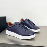 2022 new, high-end quality luxury designer, men's sports shoes, decorated with rich texture calf leather details.