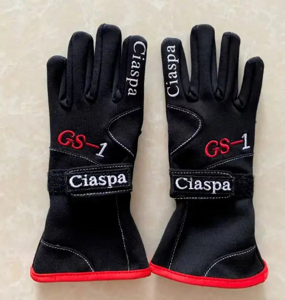 New arrivel children gloves  skiing  and car racing gloves full size S M L  red blue black 3 color