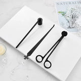 New Candle Scissors Wick Trimmer Cutter Set Stainless Steel Modern Simple Aromatherapy Candle Tool Cover Candle Holder Tool Set