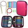 2024 New Circular Knitting Needles Sets Aluminum 26PCS Interchangeable Crochet Needles with Chrysanthemum Case Sewing Accessory