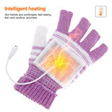 USB Heated Motorcycle Gloves Winter Thermal Hand Warmer Electric Heating Glove For Indoor Office Bike Cycling Glove Safety 5V