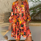 Oversized Dress for Women Clothing 2023 Spring Plus Size Boho Beach Floral Mini Dress Large Size Female Casual Long Skirt Vestid