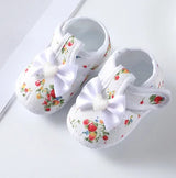 Newborn Baby Boy Girls Shoes Spring Autumn Lovely Floral Embroidery Anti-Slip Sneaker Crib Shoes Soft Cotton Cute First Walkers