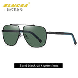 BLMUSA 2022 New Luxury Polarized Sunglasses Men Square Car Driving Brand Designer Business Sun Glasses Spring Pilot Sunglasses