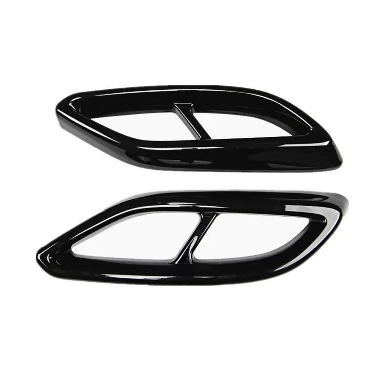 Car Rear Exhaust Muffler Pipe Cover Trim Tail Throat  Frame For Mercedes Benz C E S R Class CLA CLS GLA GLB GLC GLE GLS Series