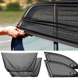 2Pcs Car Sunshade Curtains Side Window Shades Car Curtains Protection Repellent Mosquito Mesh Net Sunshade UV Sun Visor