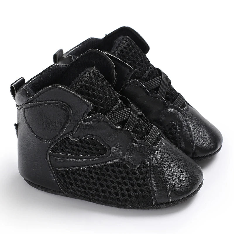 Classic Fashion Baby Shoes Casual Shoes Boys And Girls Soft Bottom Baptism Shoes Sneakers Freshman Comfort First Walking Shoes